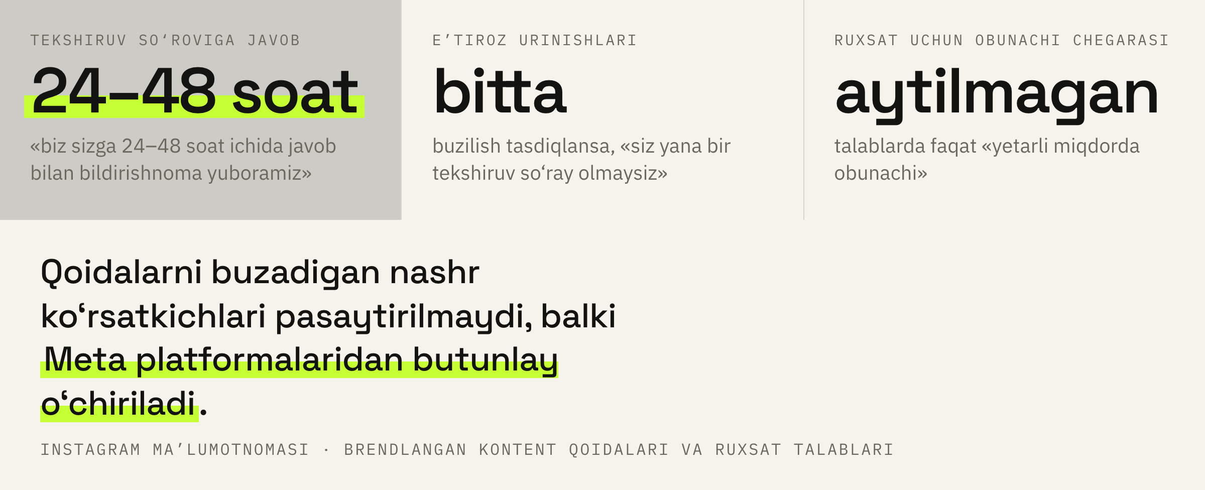 Belgisiz nashr bilan nima bo‘ladi va e’tirozga necha urinish beriladi.