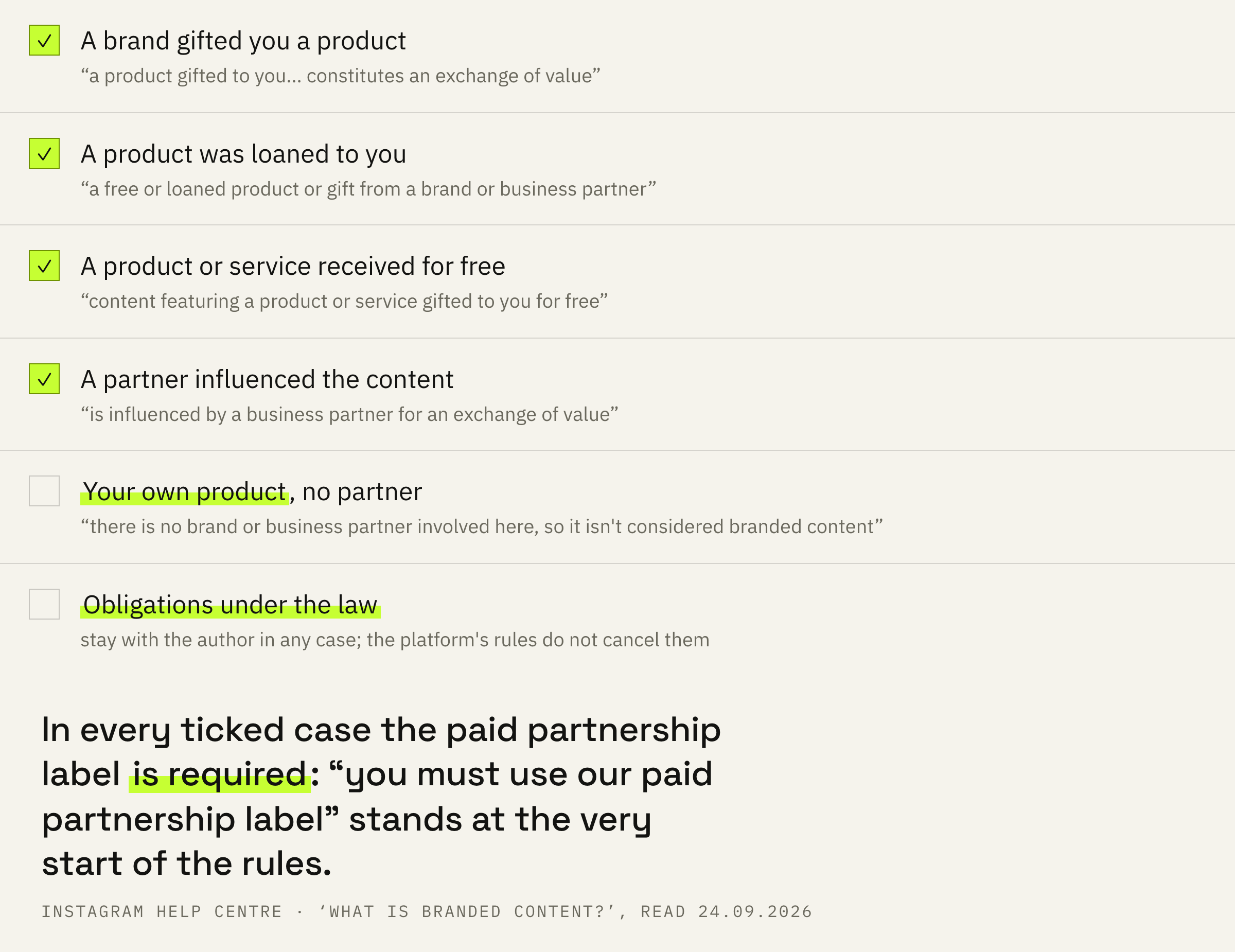 What the platform counts as an exchange of value, and what it does not.
