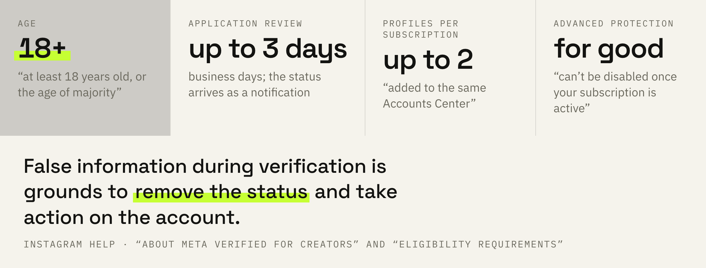 What you need before applying and what cannot be changed afterwards.