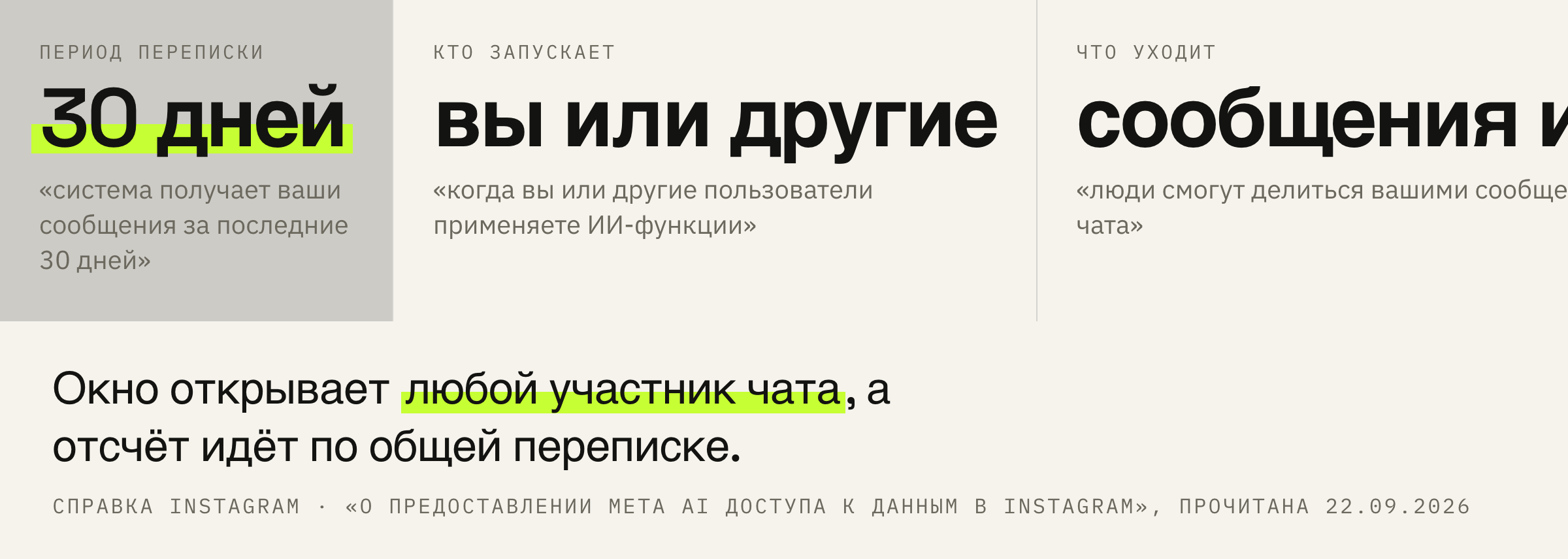 Что уходит системе в момент применения ИИ-функции.