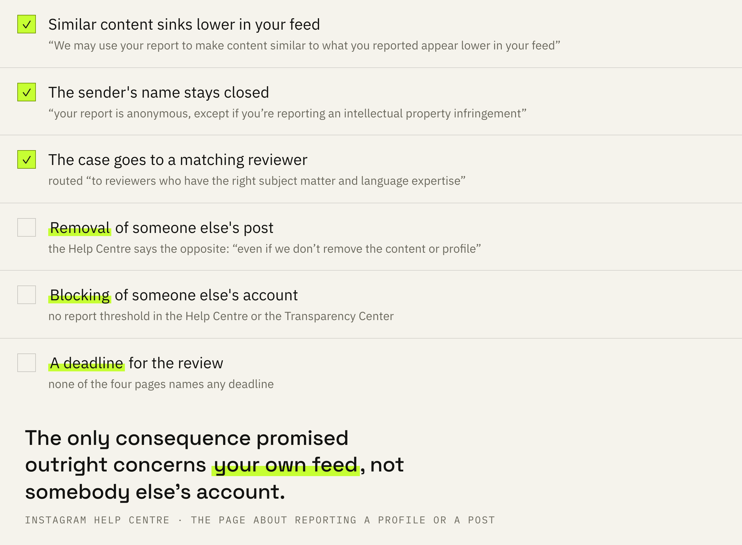 What a report changes for certain and what stays in question.