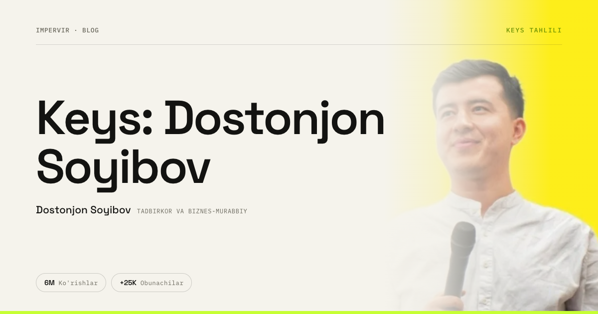 Dostonjon Soyibov