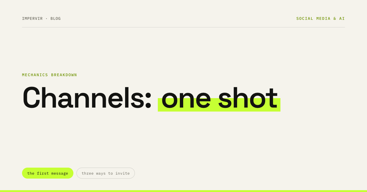 Channels on Instagram: one notification to your whole audience