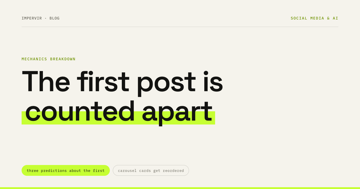 The Instagram feed: ten predictions and the first 10 seconds