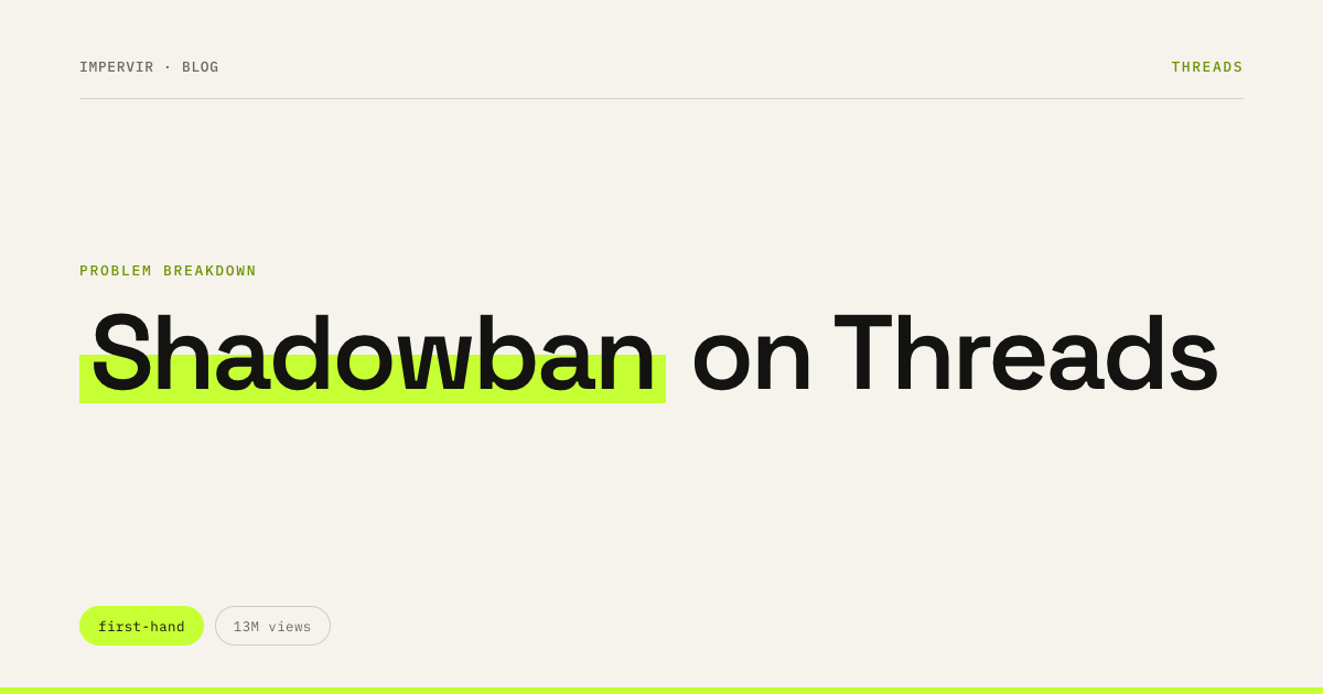 Shadowban on Threads: what triggers it and how to get out